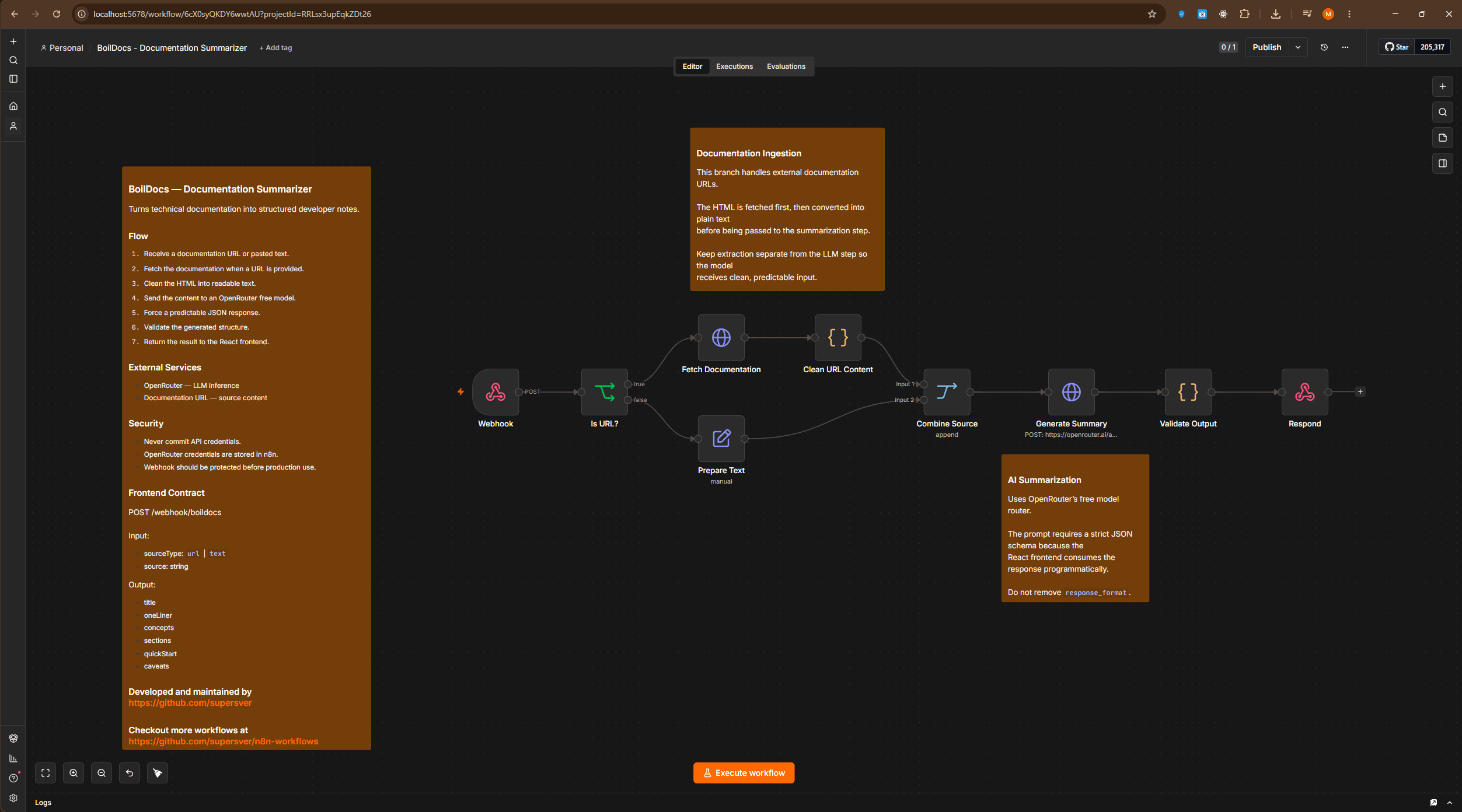 BoilDocs — Documentation Summarizer screenshot 1